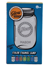 LED Glow Plastic Mason Jar Color Change Lamp Party or Mood Lighting - £5.51 GBP