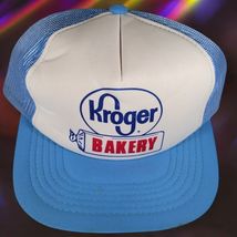 Vintage Kroger Bakery Grocery Store Snapback Mesh Trucker Hat Cap 80s Re... - $28.51