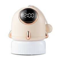 Night Light Projector Handheld Rocket Alarm Clock Timer Portable Home Decor Gift - £22.67 GBP