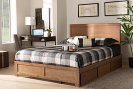 Lilibet Ash Walnut Brown Full Size 3-Drawer Platform Storage Bed - $594.00