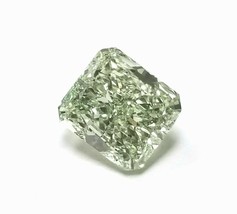 Real 1.28ct Natural Loose Fancy Light Yellow Green Color Diamond GIA Radiant SI2 - £11,390.74 GBP