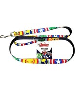 Best Brands Marvel AVENGERS 43in Long x .75in Wide Dog Leash with Metal ... - £10.11 GBP