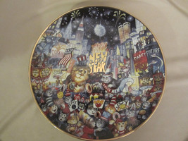 Ring In The Mew Millennium Cat Collector Plate Bill Bell New Years Eve Franklin - £9.59 GBP