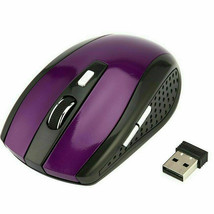 2.4GHz Premium Purple Wireless USB Optical mouse for Desktop Computer Laptop PC - £16.60 GBP