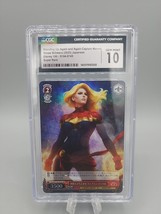 Weiss Schwarz Disney 100 Captain Marvel CGG 10 Gem Mint S104-074S Japanese Card - £39.04 GBP