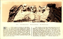 Real Picture POSTCARD-MT, RUSHMORE-VINTAGE Dops Card 1925-1942-BK31 - £4.73 GBP