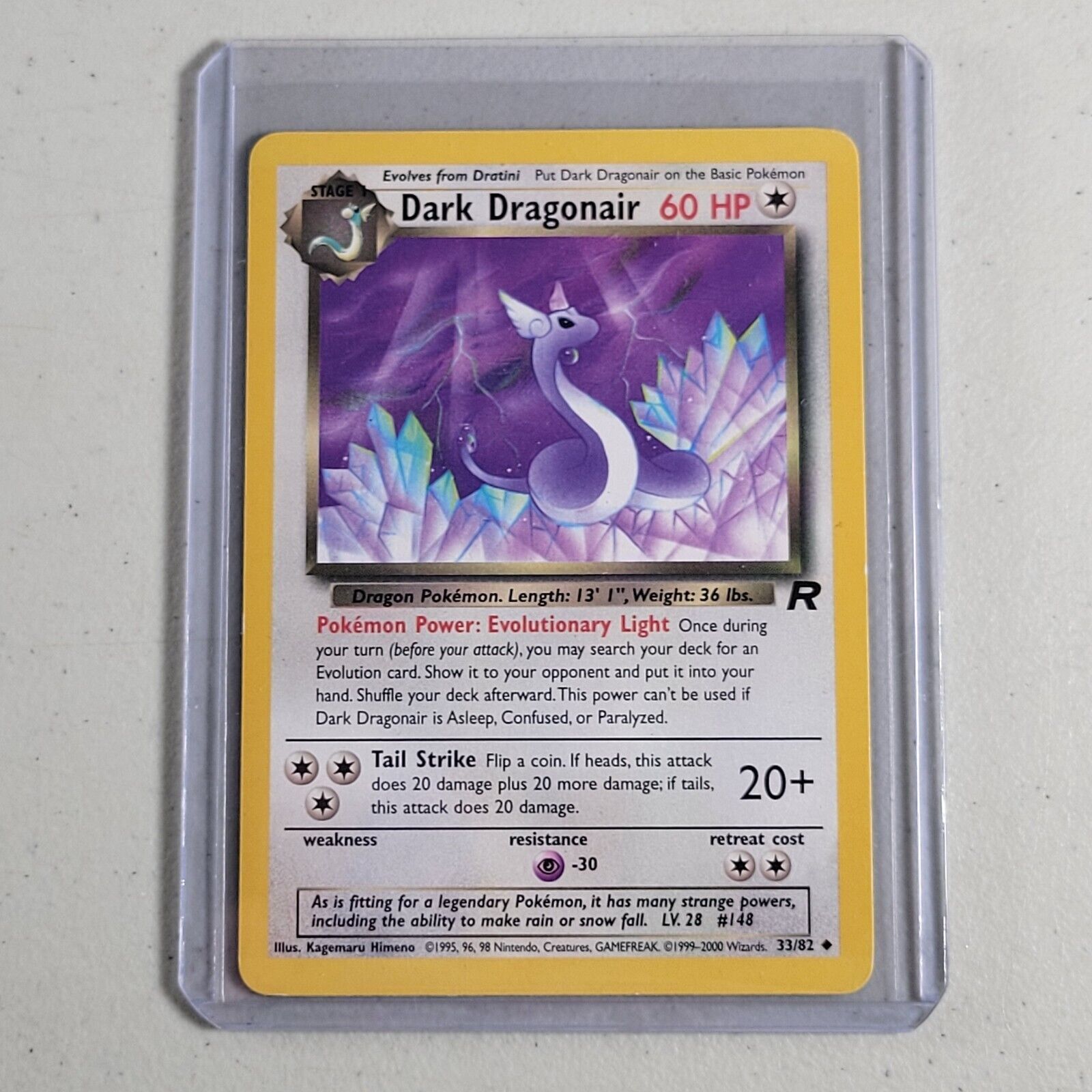 Pokemon Dark Dragonair Card Team Rocket 33/82 Uncommon Wizard Of The Coast 2000 - $9.97