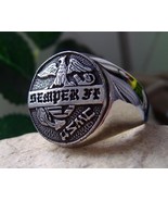 USMC SEMPER FI MARINE CORPS ] ARMY RING USA BIKER PATCH SILVER PIN [ S22... - $67.01 CAD