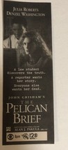 The Pelican Brief Tv Guide Print Ad Denzel Washington Julia Roberts Tpa15 - £4.68 GBP