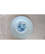 Royal Blue - Wedgwood - 10&quot; dinner plate - blue floral center- swirled rim - £5.22 GBP