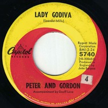 Peter &amp; Gordon 45 Lady Godiva / Morning&#39;s Calling B12  - £3.15 GBP