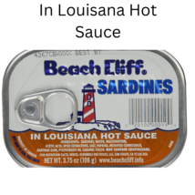 Beach Cliff Sardines in Louisiana Hot Sauce 3.75oz 10 pack - £13.63 GBP