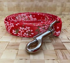 Maihime Series - Traditional Japanese Pattern Dog Leash / Color: Red  - £14.19 GBP