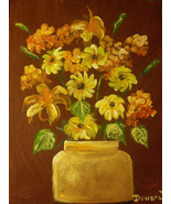 Original 8x10 Floral Canvas Wall Art 03 -: rdoward fine art - $19.00