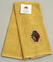 Lodge Collage Southwestern Desert Design Terry Towel 16x28 inches - £8.52 GBP