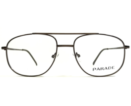 Parade Eyeglasses Frames 1526 BROWN Square Full Wire Rim Extra Large 56-16-145 - £31.31 GBP