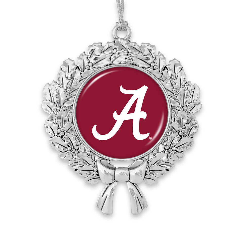 61946 Alabama Wreath Christmas Ornament