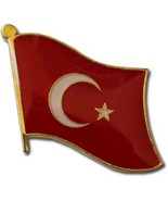AES Wholesale Pack of 24 Turkey Country Flag Bike Hat Cap lapel Pin - £56.41 GBP
