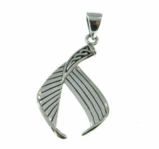 Handcrafted Solid 925 Sterling Silver Celtic Knot Mermaid Tail Pendant - £24.20 GBP