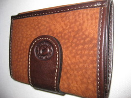 Genuine Leather wallet - Brown Suede - Authentic Women&#39;s leather wallet - $78.14