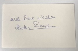 Mollie Sugden (d. 2009) Signed Autographed Vintage 3x5 Index Card - $20.00