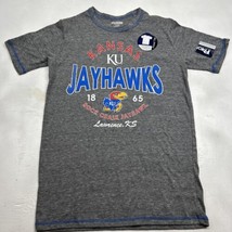 Pro Edge Kansas Jayhawks Graphic T Shirt Sm University Ku Fitted Tee Gray Nwt - £9.03 GBP