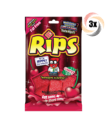 3x Bags Rips Cherry Cereza Flavored Bite Size Licorice Pieces Candy | 4oz | - £11.67 GBP