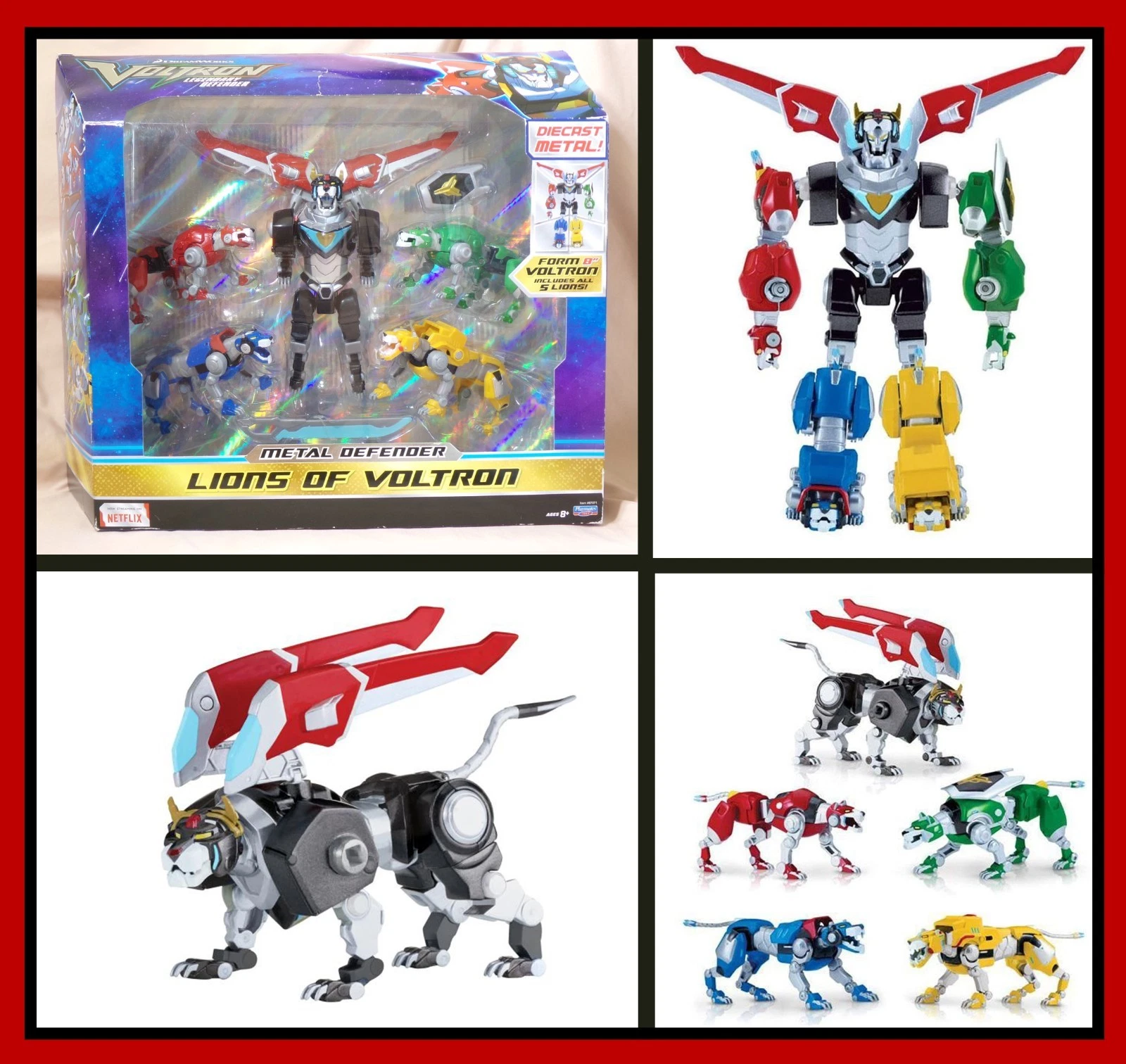VOLTRON LEGENDARY METAL DEFENDER SET-New-Diecast-Dreamworks-2017-SDCC-FR... - $250.00