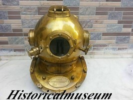 Brass Diving Divers Helmet U.S Navy Mark V Helmet Replica Item - £162.60 GBP