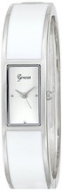 NWT Geneva Women&#39;s 2382F-GEN White/Silver Bangle Watch - $351.89 MXN