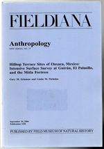 Fieldiana Anthropology New Series no. 37 - $23.00