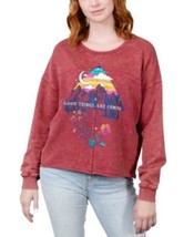 $34 Rebellious One Juniors&#39; Good Things Are Coming Graphic TOP Red LARGE - £12.31 GBP