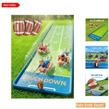 Water Slide for Kids Backyard with Bodyboards Inflatable Football Outdoo... - $71.23
