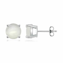 ANGARA 8mm Natural Moonstone Stud Earrings in Sterling Silver for Women, Girl - £154.03 GBP+