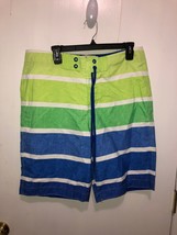 NWT Hollister Mens SZ Large Colorblock Board Shorts Swim Trunks 34 Inch ... - $19.79