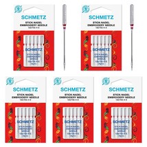 25 Schmetz Embroidery Sewing Machine Needles 130/705H H-E Size 75/11 (Or... - $33.99
