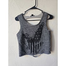 FOREVER 21 LAZER CUT WOMENS TANK TOP AMERICAN FLAG SIZE S - £7.96 GBP