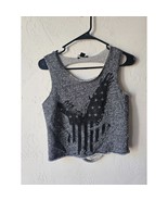 FOREVER 21 LAZER CUT WOMENS TANK TOP AMERICAN FLAG SIZE S - £8.01 GBP
