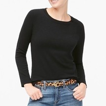 J.Crew Factory Womens Cotton Wool Blend Teddie Sweater Black 2X - £27.02 GBP