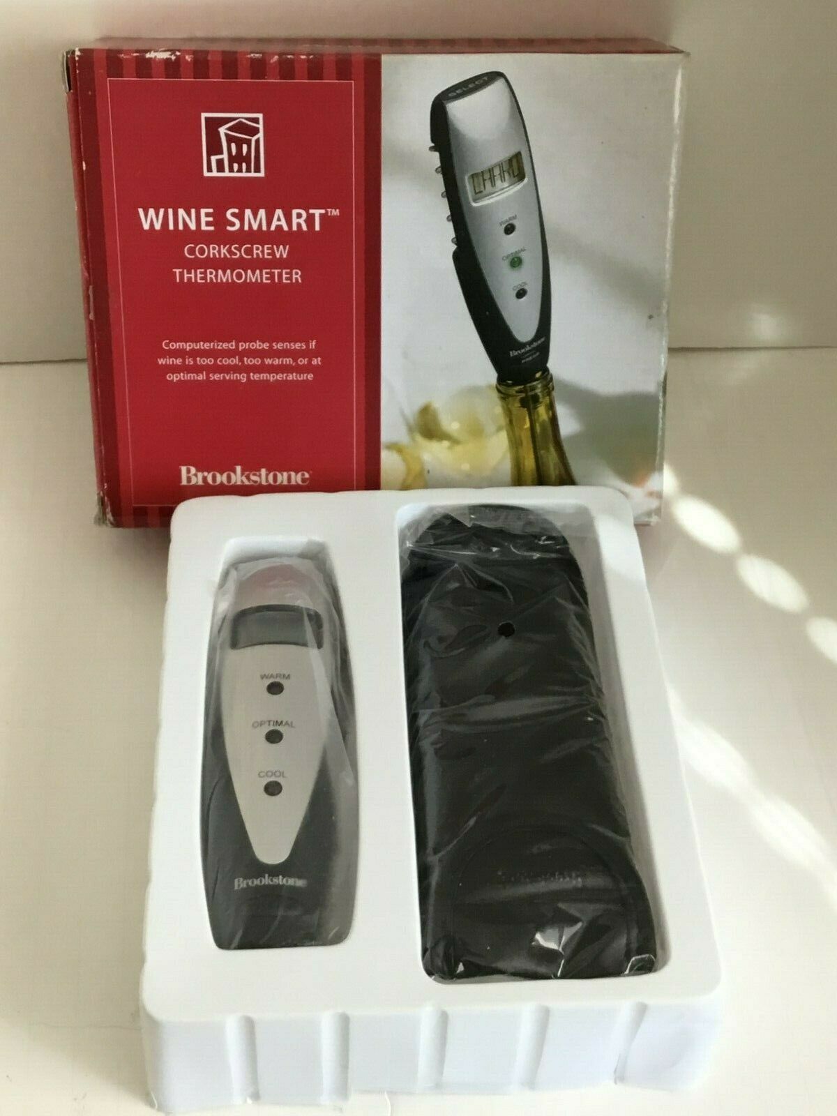 Brookstone Wine Smart Corkscrew & Thermometer - $6.90