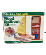 ORIGINAL UNUSED Vintage FISHER PRICE - WOOD SAILBOAT KIT ARTS &amp; CRAFTS; ... - $60.14 CAD