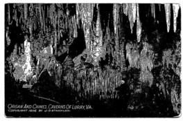 Organ And Chimes Caverns Of Luray Virginia Postcard Copyright 1906 J.D Strickler - £7.85 GBP