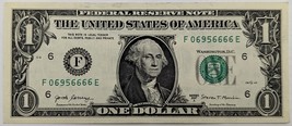 Fancy Serial Number 2017A US$1 5-of-a-Kind 4-of-a-Kind Together F 069566... - £15.09 GBP