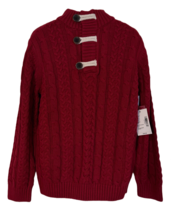 Gymboree Cable Knit Sweater Red 100% Cotton Boys 6 A Royal Christmas - £22.20 GBP