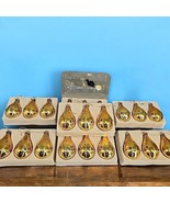 Vintage Christmas Ornaments Mercury Glass Yellow Gold Hand Blown 21 pc T... - $89.00