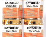 4 Rust-Oleum 32 Oz Ultimate Wood Stain One Coat 330109 Coral Dries In 1 ... - $52.99