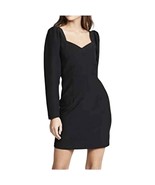 YUMI KIM Size MED Black Manhattan Sweetheart Neck Long-Sleeve Dress - $552.14 MXN