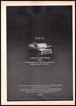 1967 Fiat 124 Sedan Italian Classic Car Vintage Print Ad Car of the Year Photo - £8.24 GBP