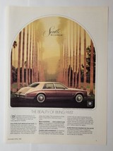Cadillac Seville Beauty of Being First 1980 Magazine Ad - £9.33 GBP