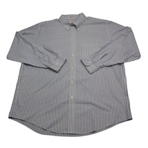 Brooks Brothers Shirt Mens XL Extra Blue Striped Button Up Work Casual Dress - £20.32 GBP